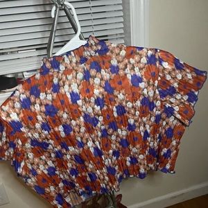 UO Cynthia Plisse cropped top